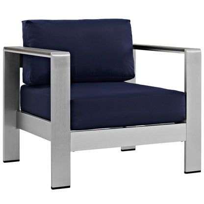 Shore 3 Piece Outdoor Aluminum Furniture Set