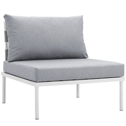Harmony Armless Outdoor Patio and Aluminum Chair