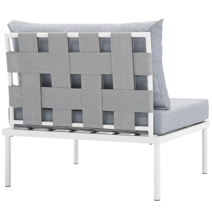 Harmony Armless Outdoor Patio and Aluminum Chair