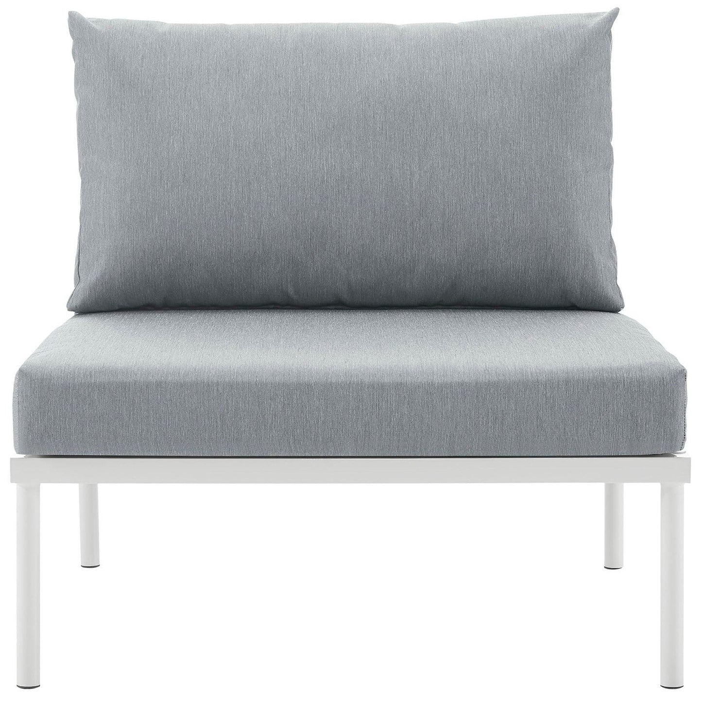 Harmony Armless Outdoor Patio and Aluminum Chair