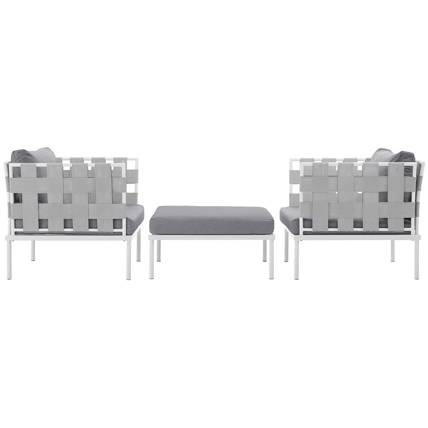 Harmony 3-Piece Outdoor Aluminum Sofa and Couch