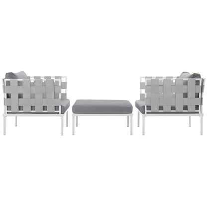 Harmony 3-Piece Outdoor Aluminum Sofa and Couch