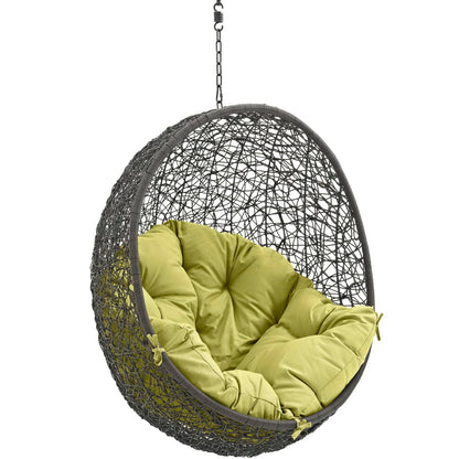 Hide Outdoor Patio Swing Chair Without Stand by Modway, hanging dark wicker chair on Tampa Home & Garden Store