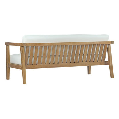 Bayport Modern Outdoor Teak Patio Sofa Set