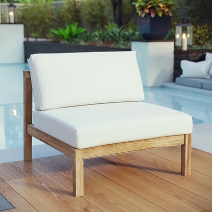 Bayport Outdoor Teak Armless Chair for Patio