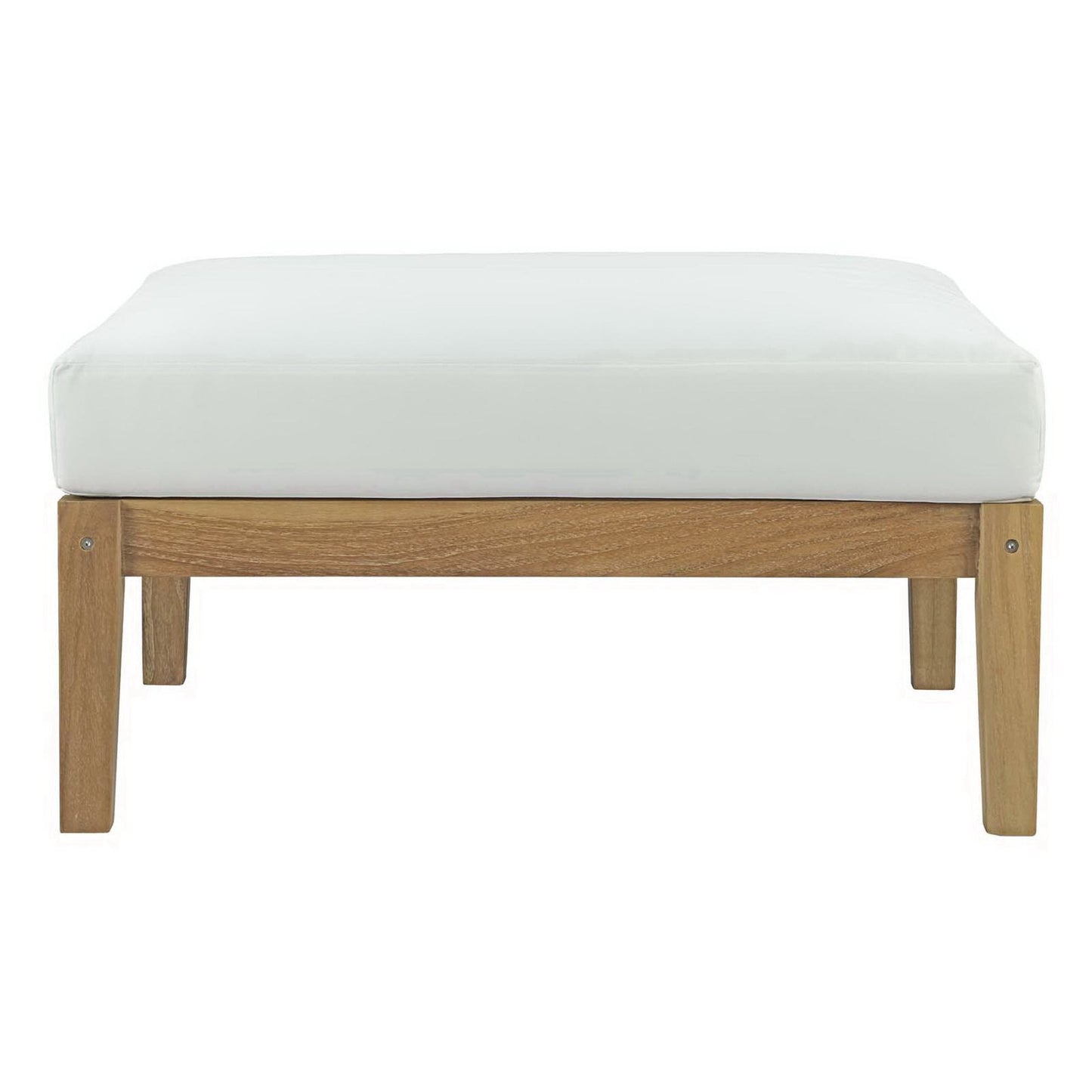 Modway Bayport Outdoor Patio Teak Ottoman