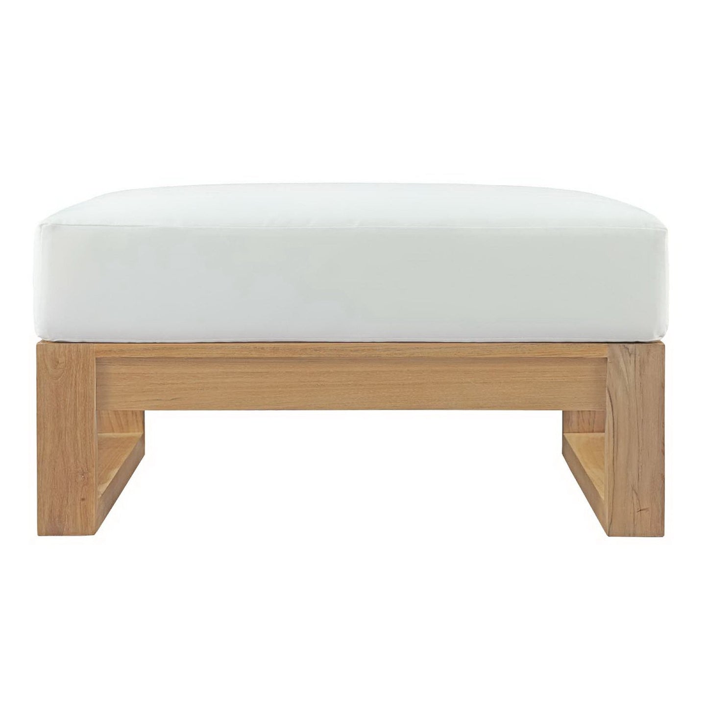 Solid Teak Outdoor Ottoman and Modway Patio