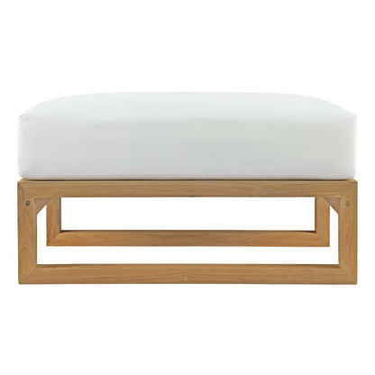 Solid Teak Outdoor Ottoman and Modway Patio