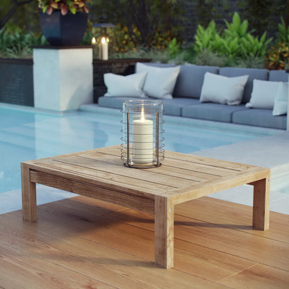Upland Outdoor Teak Coffee Table for Patios