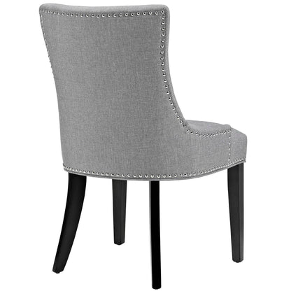 Marquis Fabric Dining Side Chair set of 2 with nailhead trim and black legs Modway on Tampa Home & Garden Store