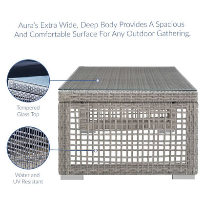 Aura Rattan Outdoor Coffee Table by Modway