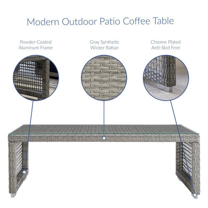 Aura Rattan Outdoor Coffee Table by Modway