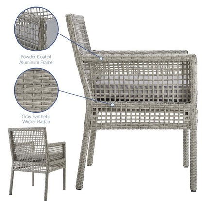 Aura Patio Wicker Dining Armchair by Modway