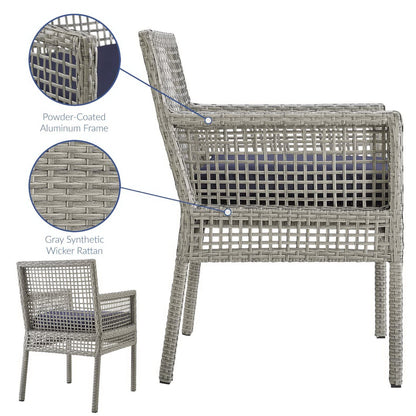 Aura Patio Wicker Dining Armchair by Modway