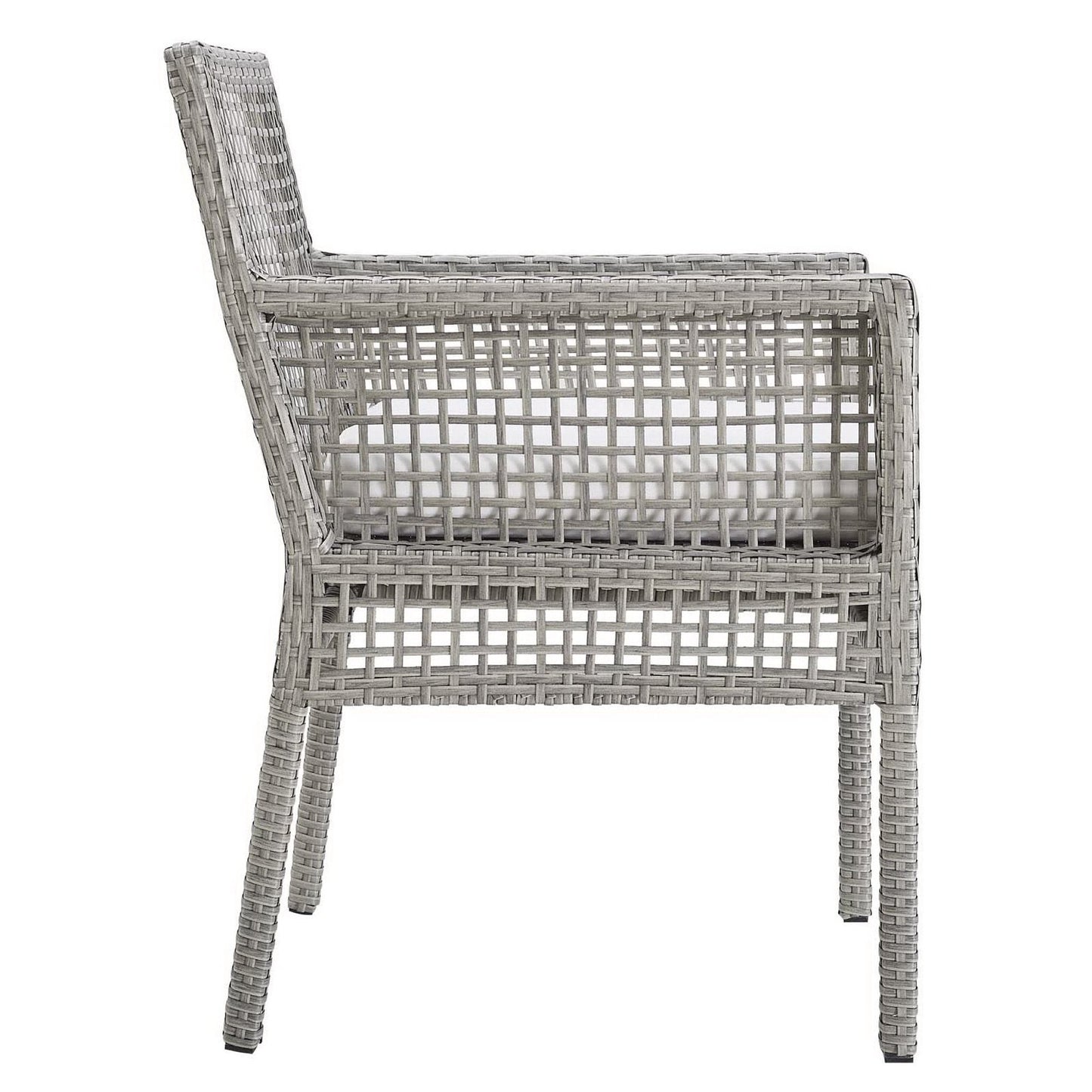 Aura Patio Wicker Dining Armchair by Modway