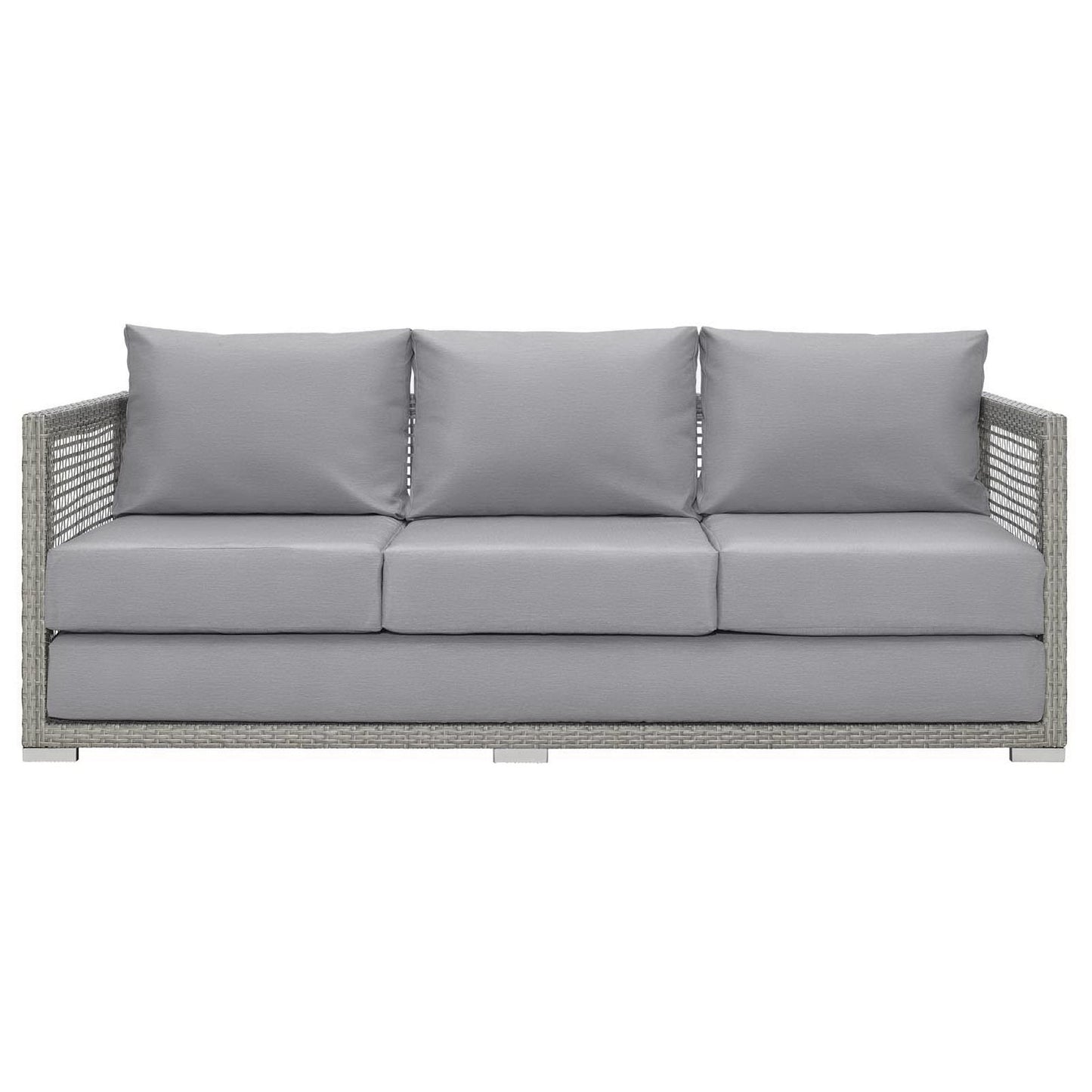 Aura Outdoor Patio Wicker and Rattan Sofa