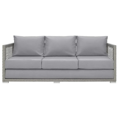 Aura Outdoor Patio Wicker and Rattan Sofa