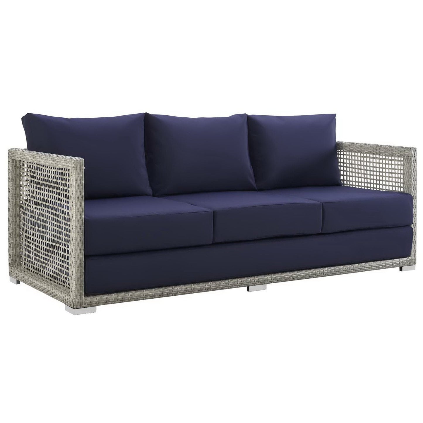 Aura Outdoor Patio Wicker and Rattan Sofa