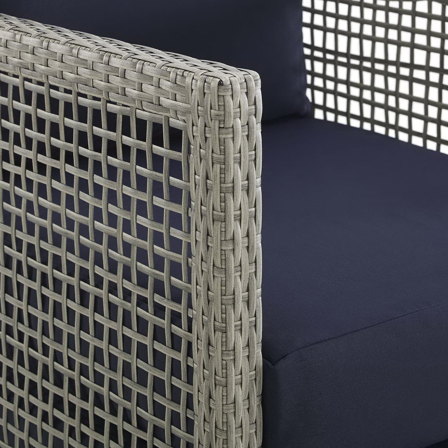 Aura Outdoor Patio Wicker and Rattan Sofa