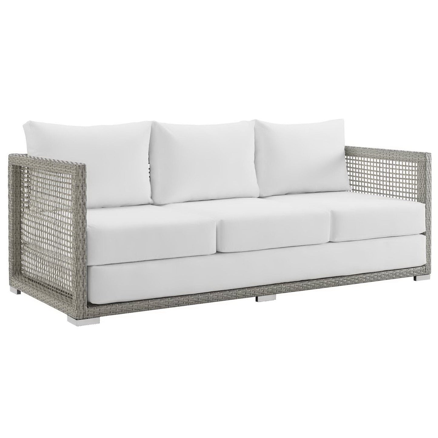Aura Outdoor Patio Wicker and Rattan Sofa