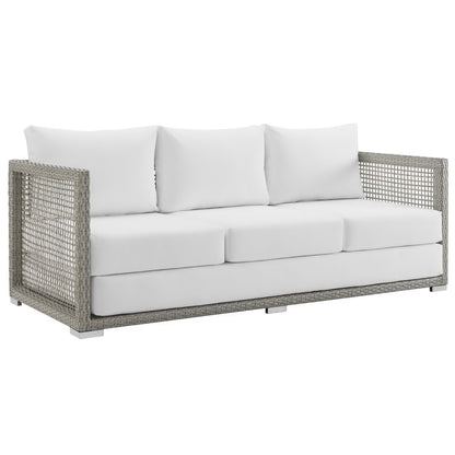 Aura Outdoor Patio Wicker and Rattan Sofa