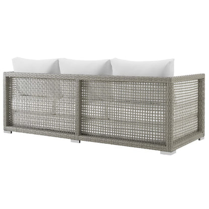Aura Outdoor Patio Wicker and Rattan Sofa