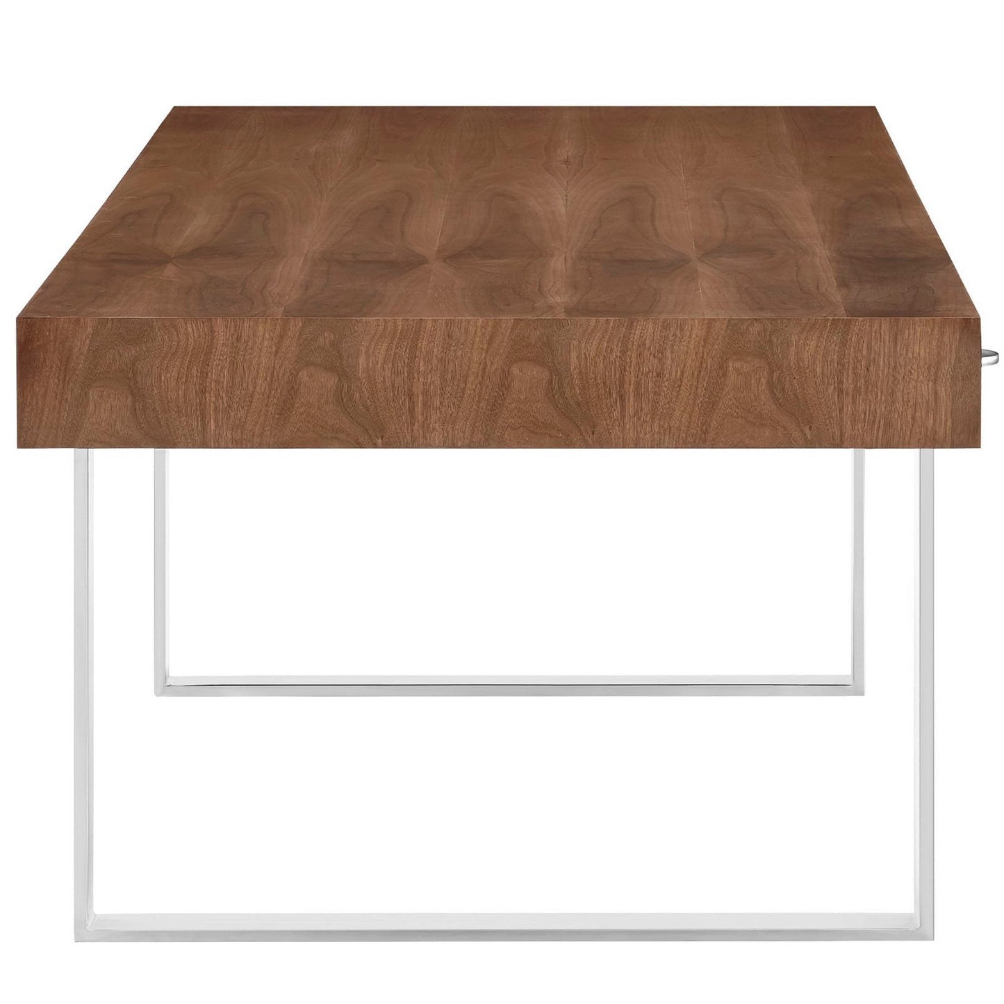 Modway Tinker Desk and Walnut Steel Home Office