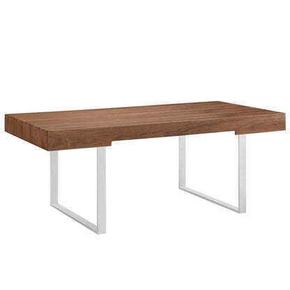 Modway Tinker Desk and Walnut Steel Home Office