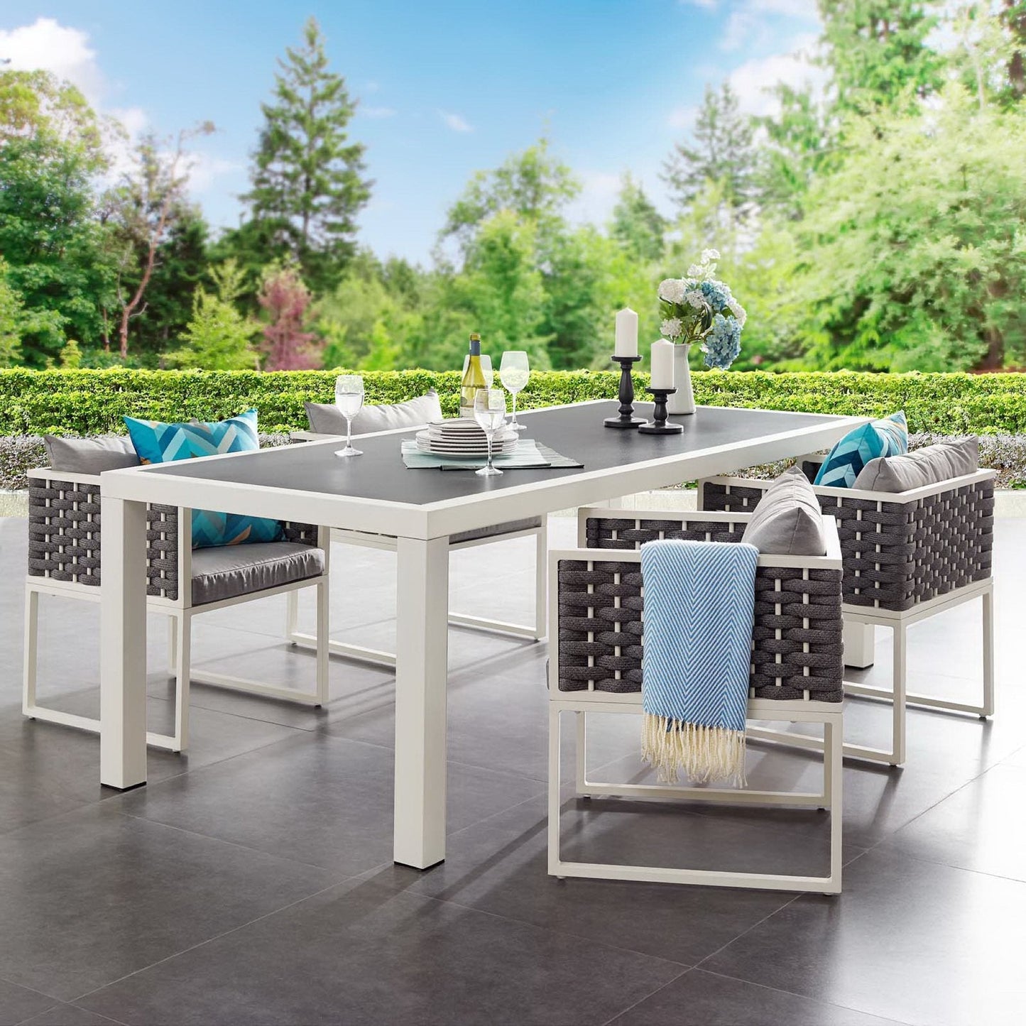 Stance Outdoor Aluminum Patio Table for Home