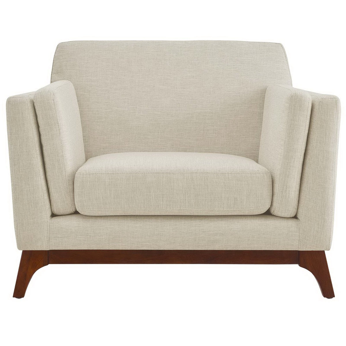 Chance Mid Century Modern Fabric Armchair