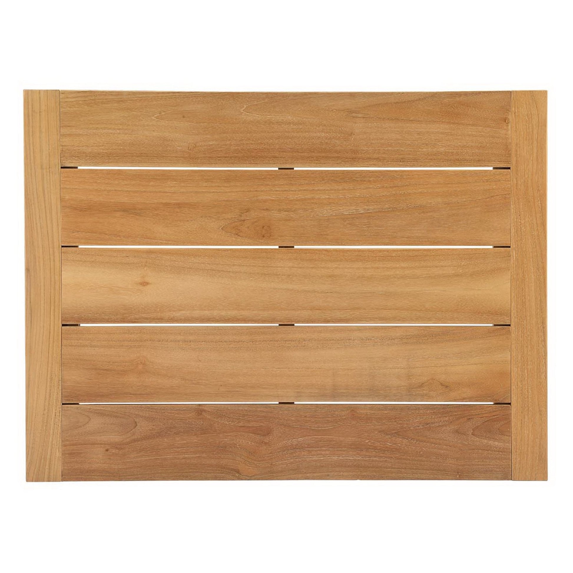 Teak outdoor panel with horizontal slats from Upland 3 Piece Outdoor Patio Teak Set on Tampa Home & Garden Store