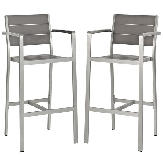 Modway Shore Outdoor Patio Bar Stools for 2