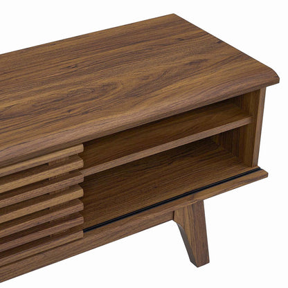 Render 70in entertainment center TV stand in warm oak wood finish by Modway on Tampa Home & Garden Store