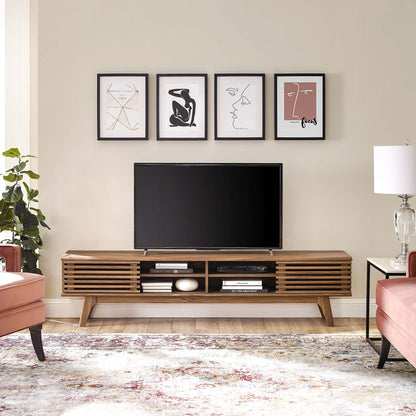 Render 70-inch Entertainment Center TV Stand by Modway, slatted media console HouseOfZazla on Tampa Home & Garden Store
