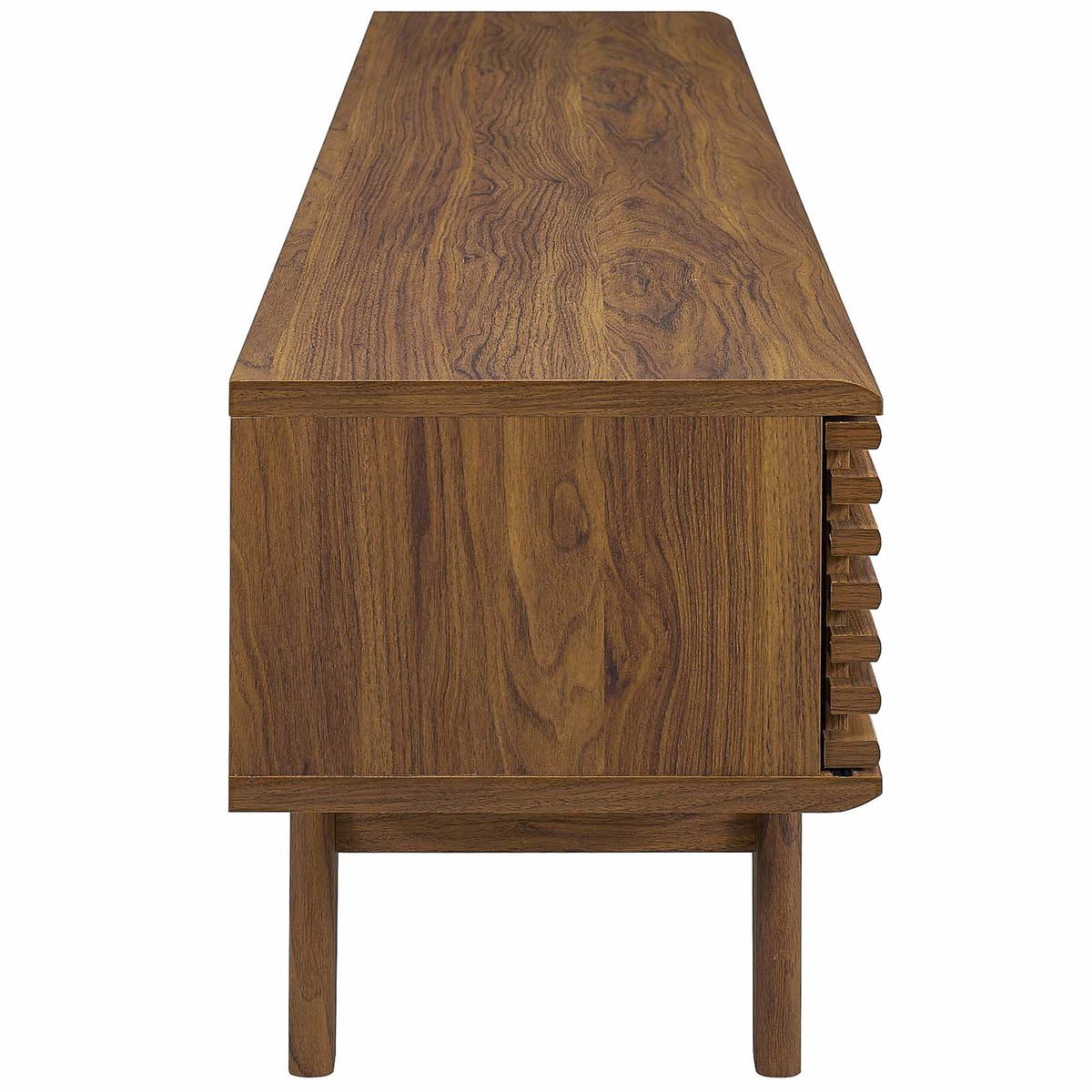 Render TV Stand by Modway in warm oak wood finish with top and stepped side detail on Tampa Home & Garden Store