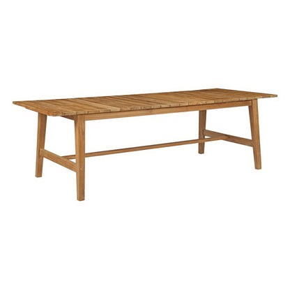 Marina teak outdoor dining table with slatted rectangular top and sturdy legs on Tampa Home & Garden Store