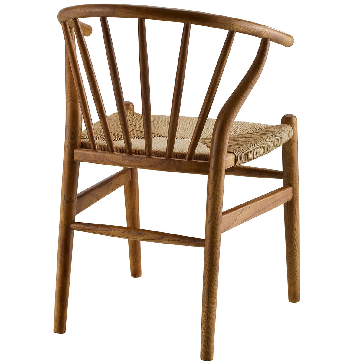 Flourish spindle wood dining side chair with natural finish and curved spindle back on Tampa Home & Garden Store