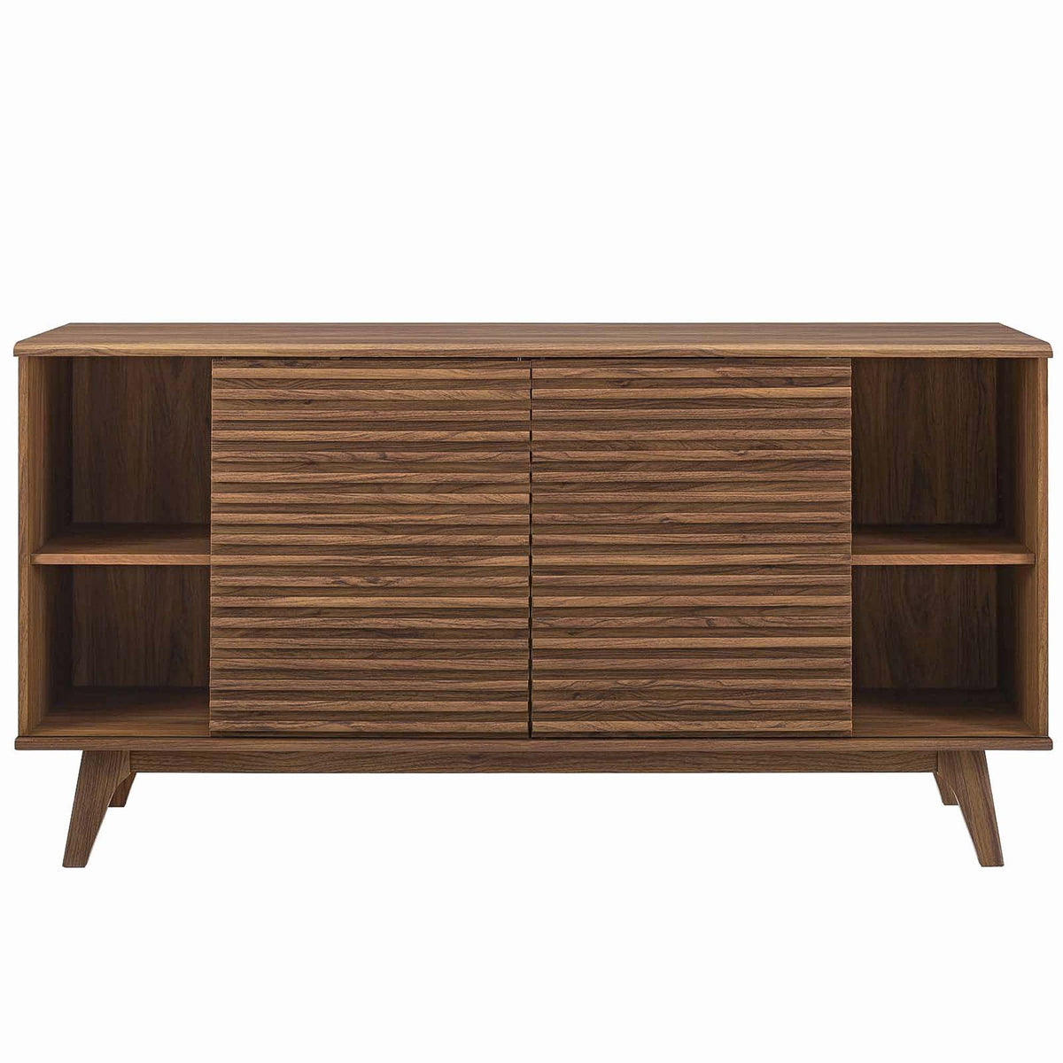 Render 63in sideboard buffet with slat-front drawers in walnut on Tampa Home & Garden Store