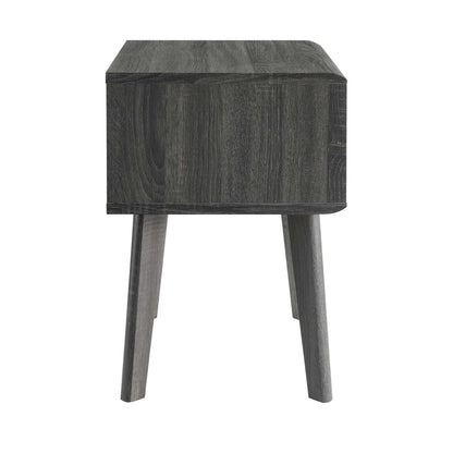 Render End Table by Modway dark wood grain square-top with angled legs on Tampa Home & Garden Store