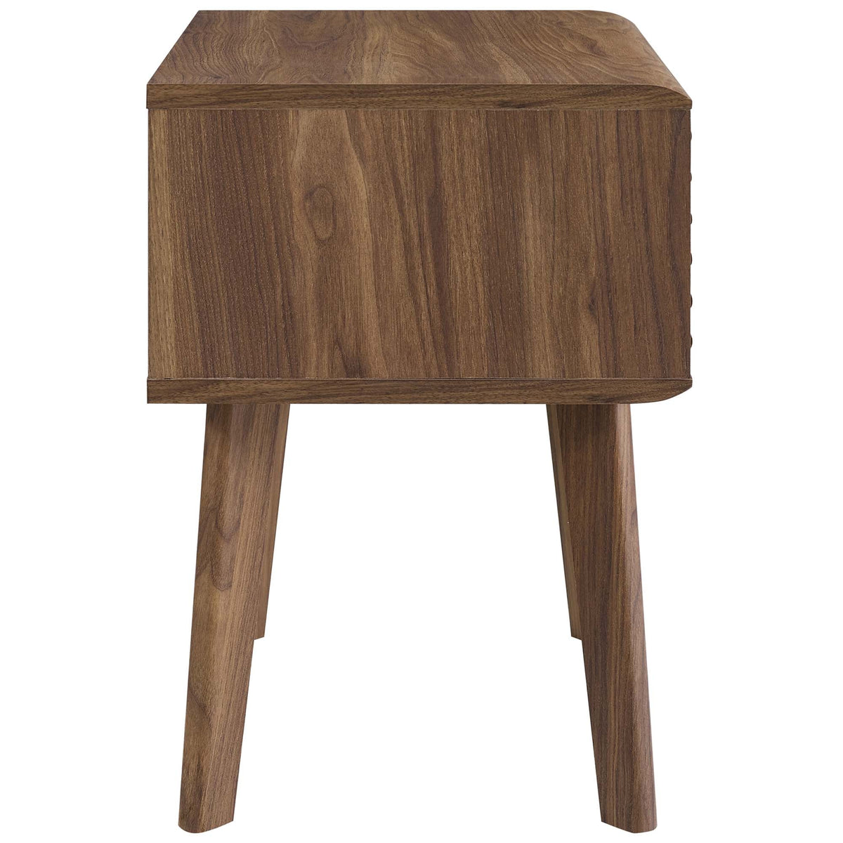Render End Table by Modway in brown woodgrain with tapered legs on Tampa Home & Garden Store