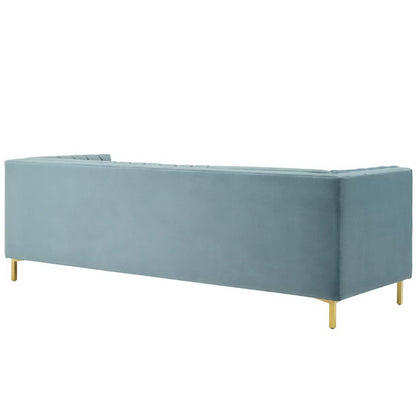 Ingenuity Channel Tufted Velvet Sofa And Lounge