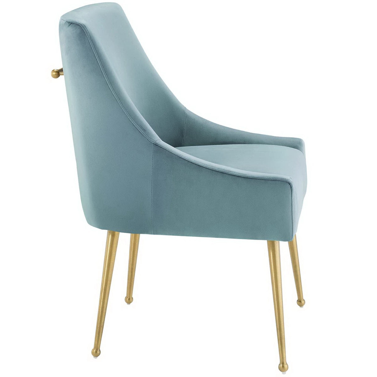 Discern Upholstered Velvet Dining Chair Modway, blue velvet with gold legs on Tampa Home & Garden Store