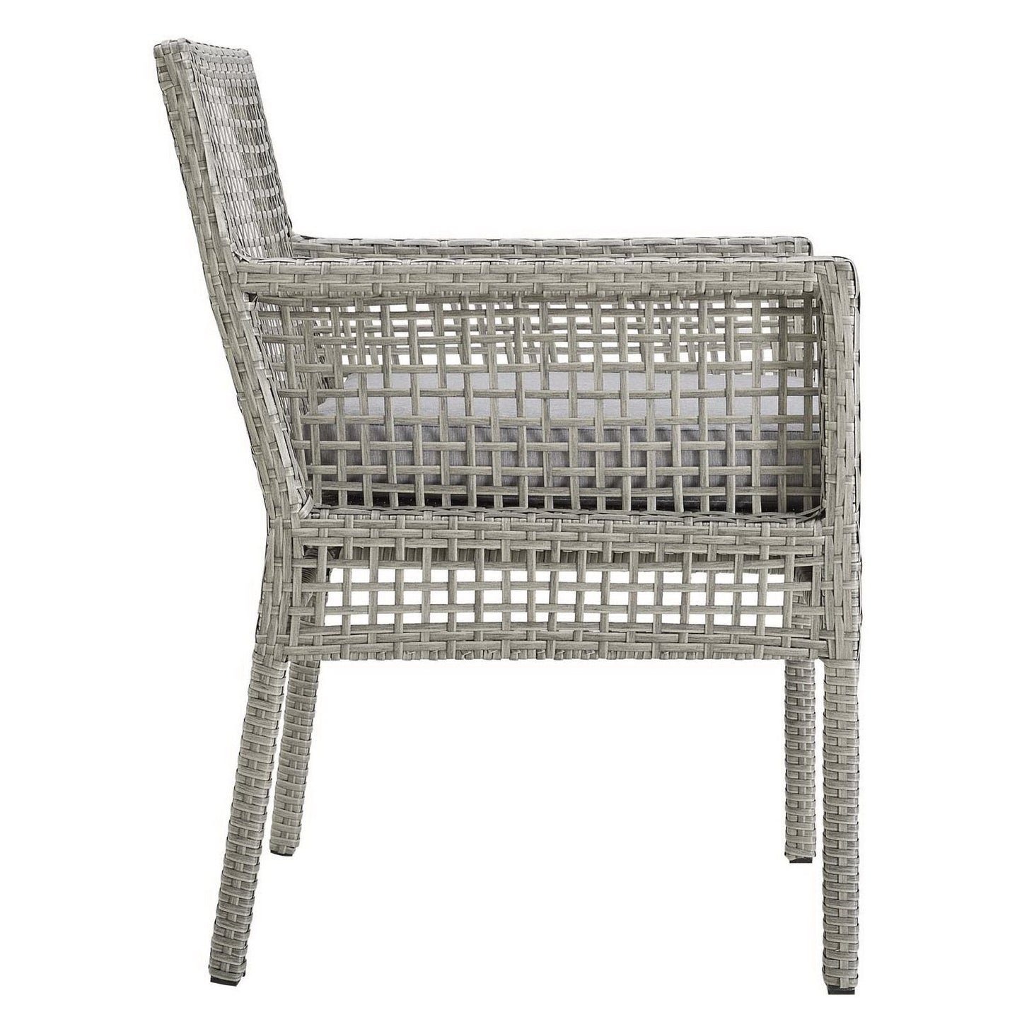 Aura Outdoor Patio Wicker Armchair Set of 2