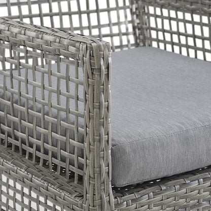 Aura Outdoor Patio Wicker Armchair Set of 2