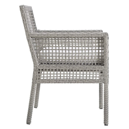 Aura Outdoor Patio Wicker Armchair Set of 2