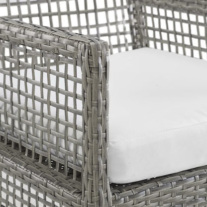 Aura Outdoor Patio Wicker Armchair Set of 2