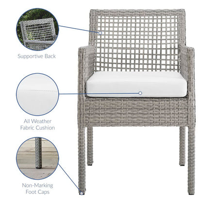 Aura Outdoor Patio Wicker Armchair Set of 2