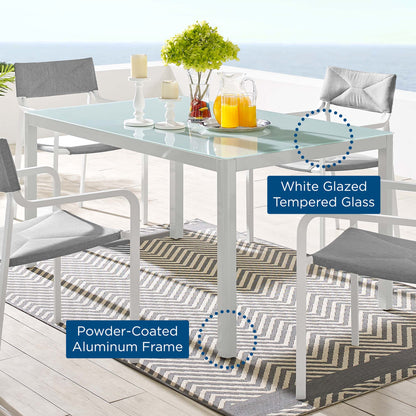 Raleigh Aluminum Outdoor Dining Table for Patio