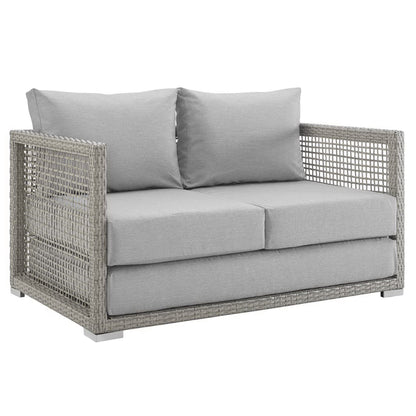 Aura 3 Piece Outdoor Wicker and Rattan Patio Set