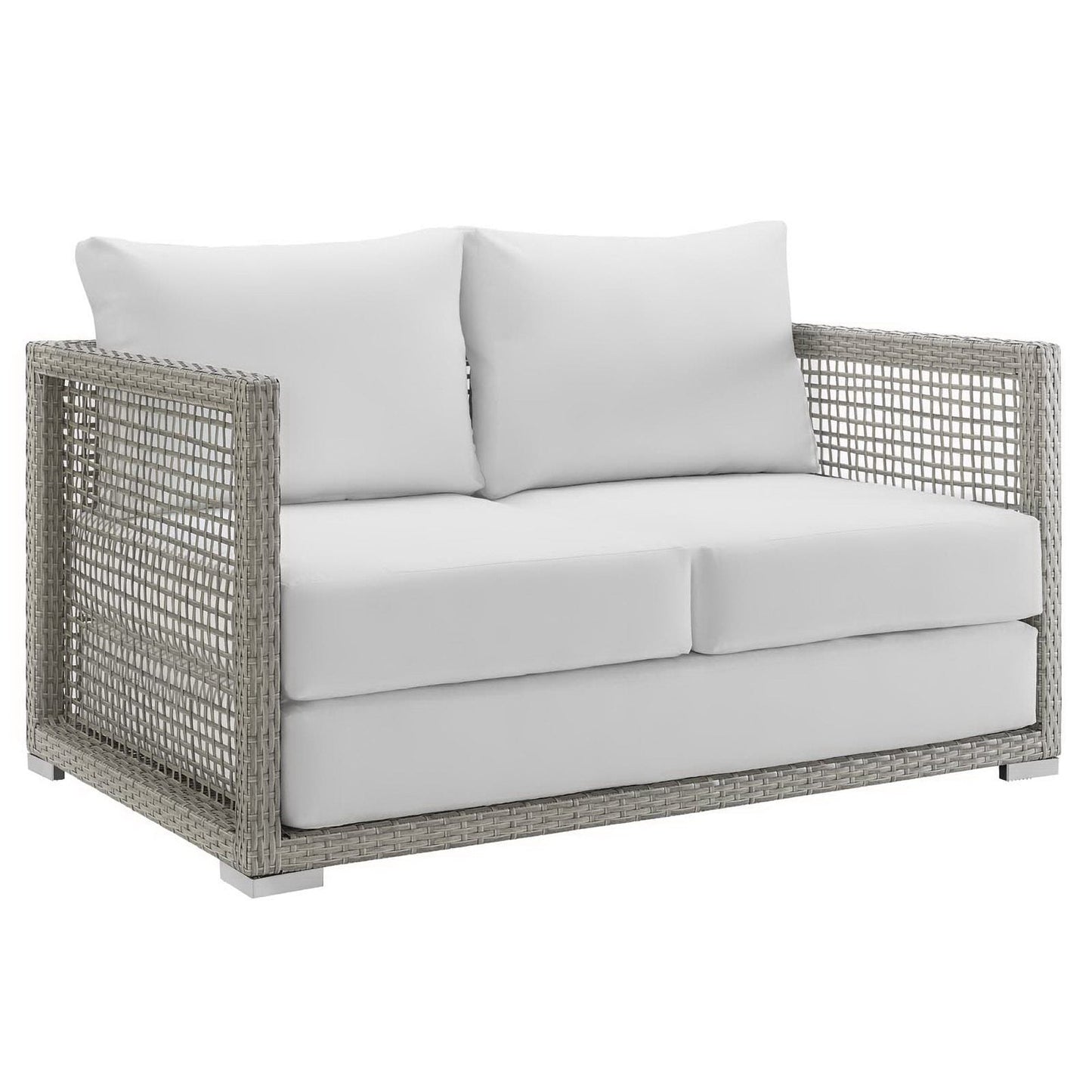 Aura 3 Piece Outdoor Wicker and Rattan Patio Set